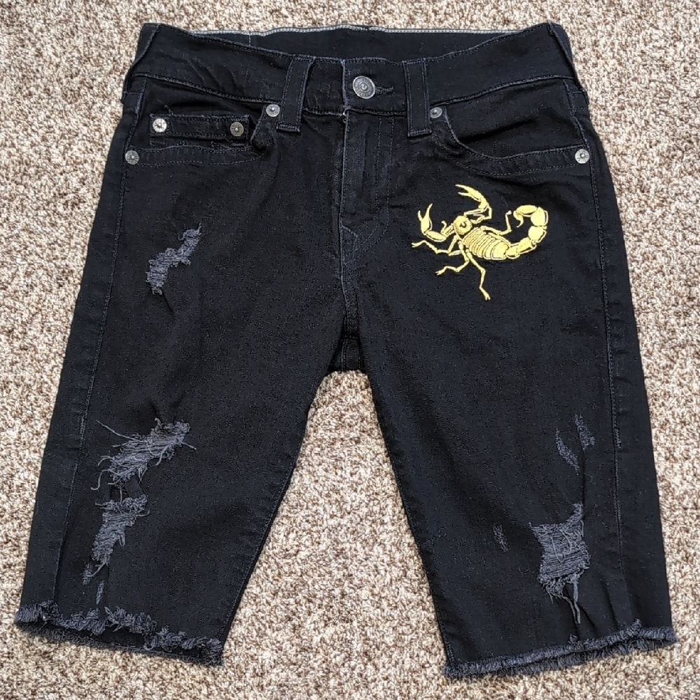 True Religion Geno Scorpion Shorts Relaxed Slim Size 29